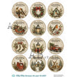 Christmas Country Medallions (#ID1295) Rice Paper - Milky Valley
