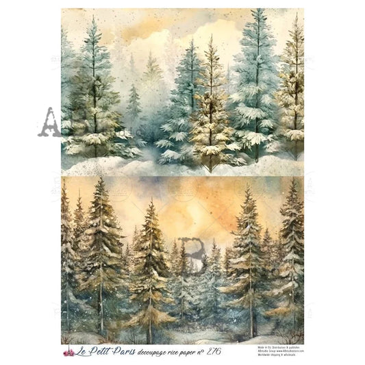 Twilight Pines Duo Rice Paper (276) - Le Petit Paris/AB Studios