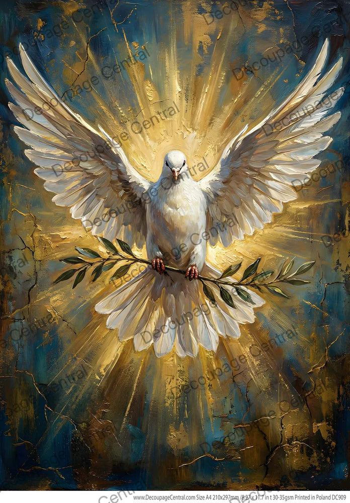 Dove of Peace Rice Paper (DC909) - Decoupage Central