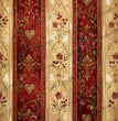 Crimson Heirloom Heart Stripe Rice Paper (DC931) - Decoupage Central