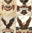 Liberty Jubilee Eagles Rice Paper (DC952) - Decoupage Central
