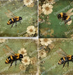 Vintage Bumblebee Quartet Rice Paper (DC973) - Decoupage Central