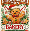 The Gingerbread Man Bakery Rice Paper (DC983) - Decoupage Central