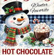 Frosty's Winter Favorite Hot Chocolate Rice Paper (DC984) - Decoupage Central
