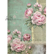 Green Letters & Shabby Chic Rice Paper (#1785) - AB Studio