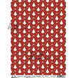 Red Christmas Tree Pattern (#2097) Rice Paper- AB Studios