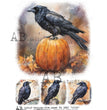 Four Fall Ravens (#2267) Rice Paper- AB Studios