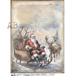 Santa In His Sleigh (#2380) Rice Paper- AB Studios
