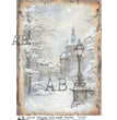 Winter Streetscape (#2469) Rice Paper - AB Studios