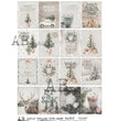 Farmhouse Christmas 16 Minis (#2505) Rice Paper- AB Studios