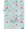 Aqua & Pink Floral (#1218) - AB Studios