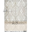 Neutral Beige Damask Pattern (#1325) Rice Paper- AB Studio