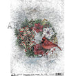Cardinal Wreath (#0931) Rice Paper- AB Studios