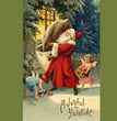 Santa Delivering Packages Decoupage Tissue - Deborah Bucher Designs