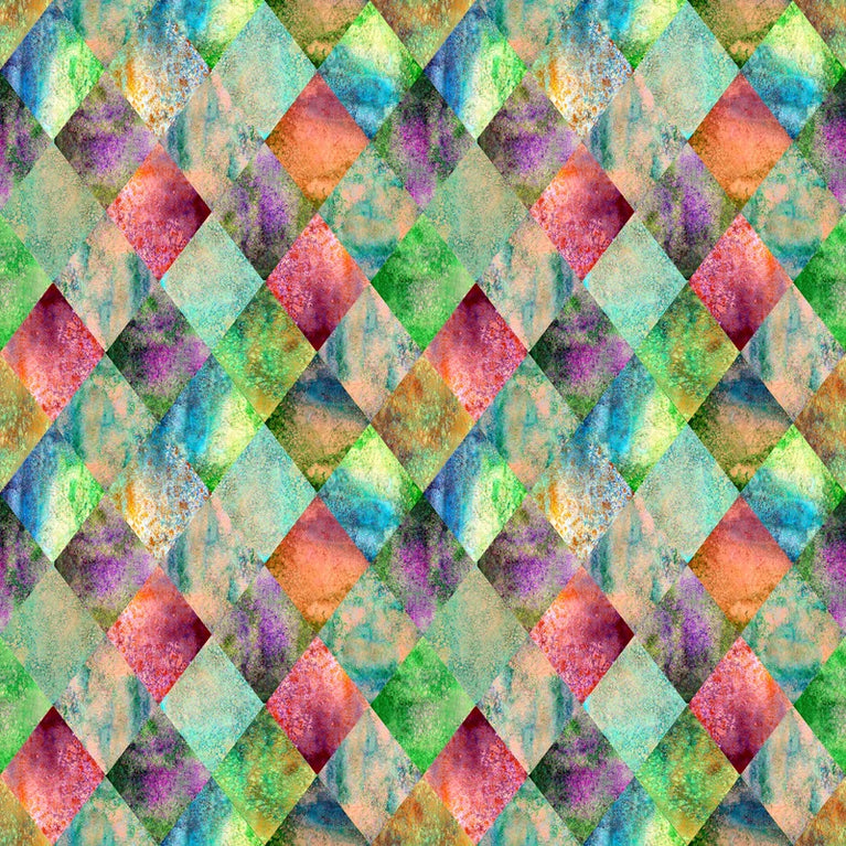 Watercolor Harlequin Decoupage Tissue - Deborah Bucher Designs