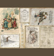 Vintage Christmas Card 4 Decoupage Tissue - Deborah Bucher Designs