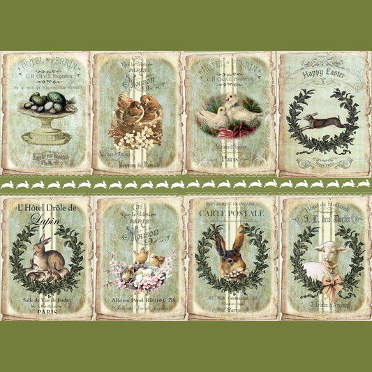 Vintage Easter Decoupage Tissue - Deborah Bucher Designs