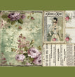 Lavender Floral Decoupage Tissue - Deborah Bucher Designs