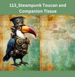 Steampunk Toucan & Companion Decoupage Tissue - Deborah Bucher Designs
