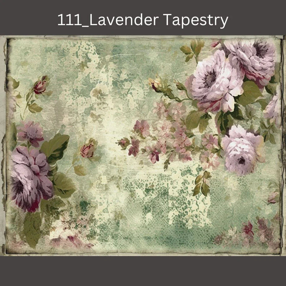 Lavender Tapestry Decoupage Tissue - Deborah Bucher Designs