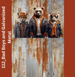 Bad Boys & Galvanized Metal Decoupage Tissue - Deborah Bucher Designs