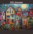 Houses Decoupage Tissue - Deborah Bucher Designs