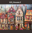 Houses 2 Decoupage Tissue - Deborah Bucher Designs