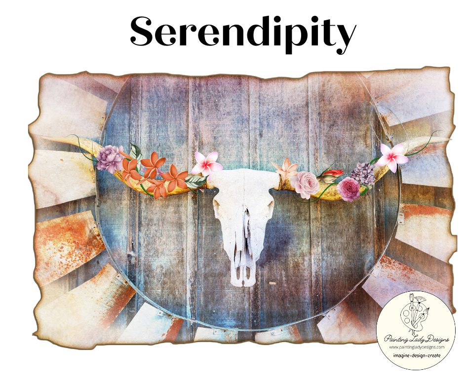 Serendipity Decoupage Paper - Painting Lady Designs