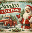 Santa's Tree Farm Rice Paper (DC986) - Decoupage Central