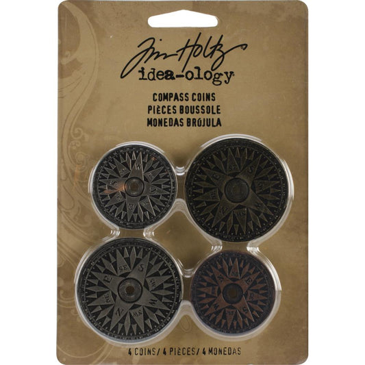 Metal Compass Coins by Tim Holtz - NTS