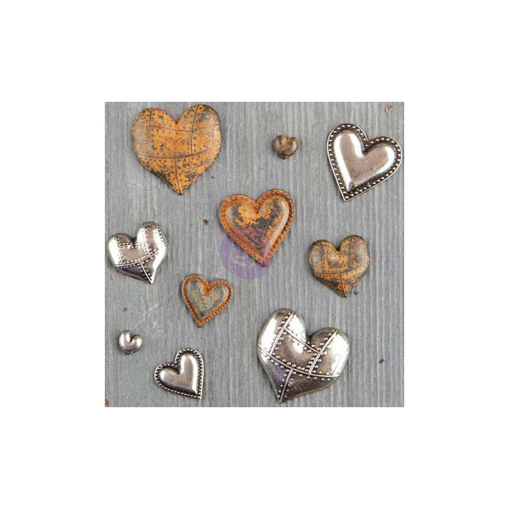 Metal Heart Embellishments - NTS