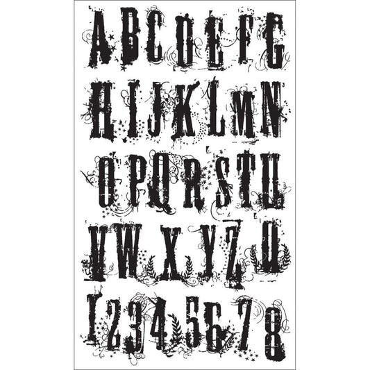 Grunge ABC Stamps by Tim Holtz - NTS