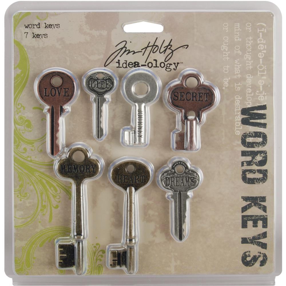Metal Word Keys by Tim Holtz - NTS