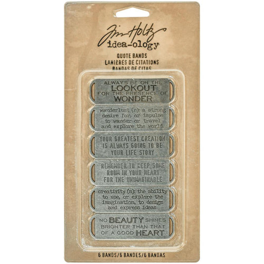 Metal Quote Bands by Tim Holtz - NTS