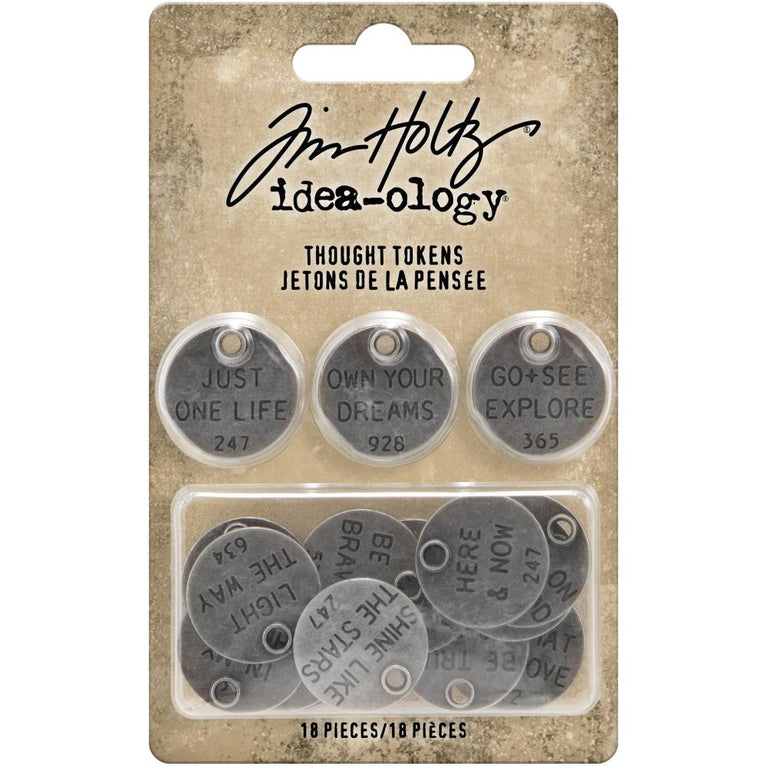 Metal Thought Tokens by Tim Holtz - NTS