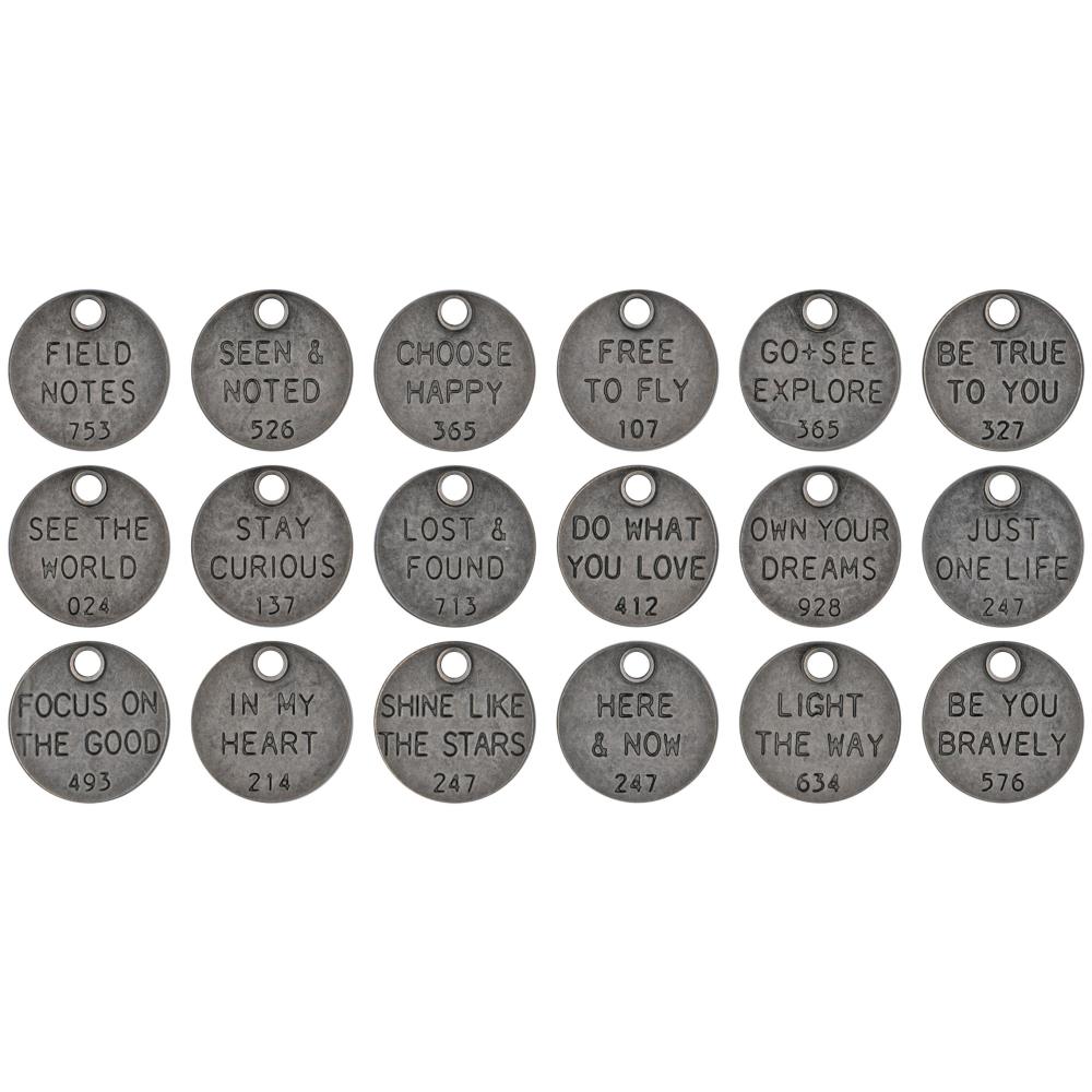 Metal Thought Tokens by Tim Holtz - NTS