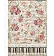 Roses & Piano Rice Paper - NTS