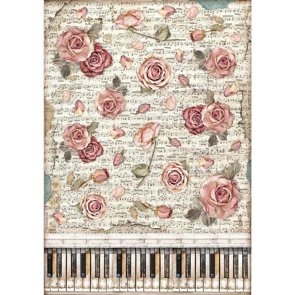 Roses & Piano Rice Paper - NTS
