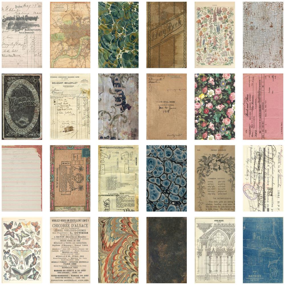 Volume #1 Backdrops, Double Sided Cardstock by Tim Holtz - NTS