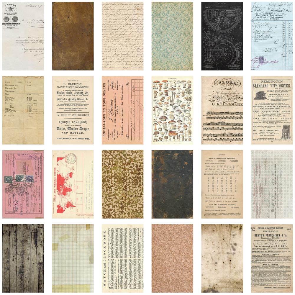 Volume #2 Backdrops, Double Sided Cardstock by Tim Holtz - NTS