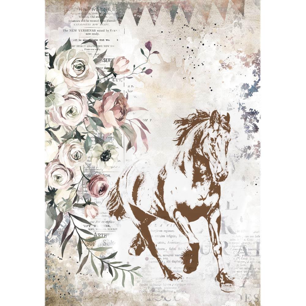 Romantic Horses Rice Paper - NTS