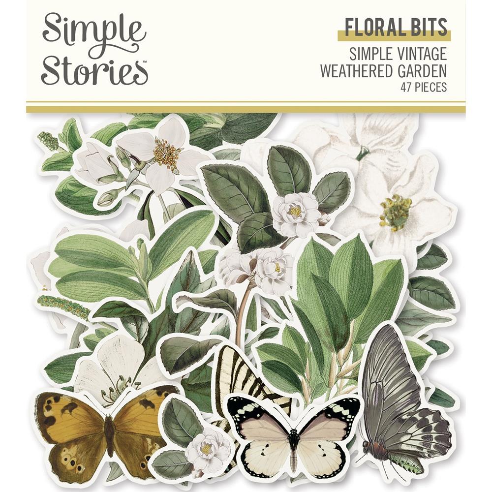 Simple Stories Floral Bits Die Cuts - NTS