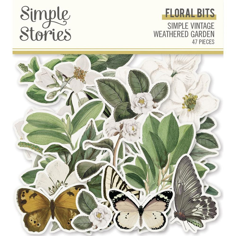 Simple Stories Floral Bits Die Cuts - NTS