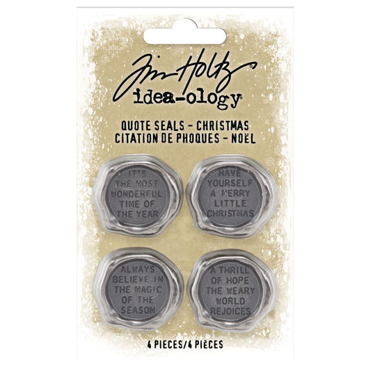 Metal Quote Seals/Christmas by Tim Holtz - NTS