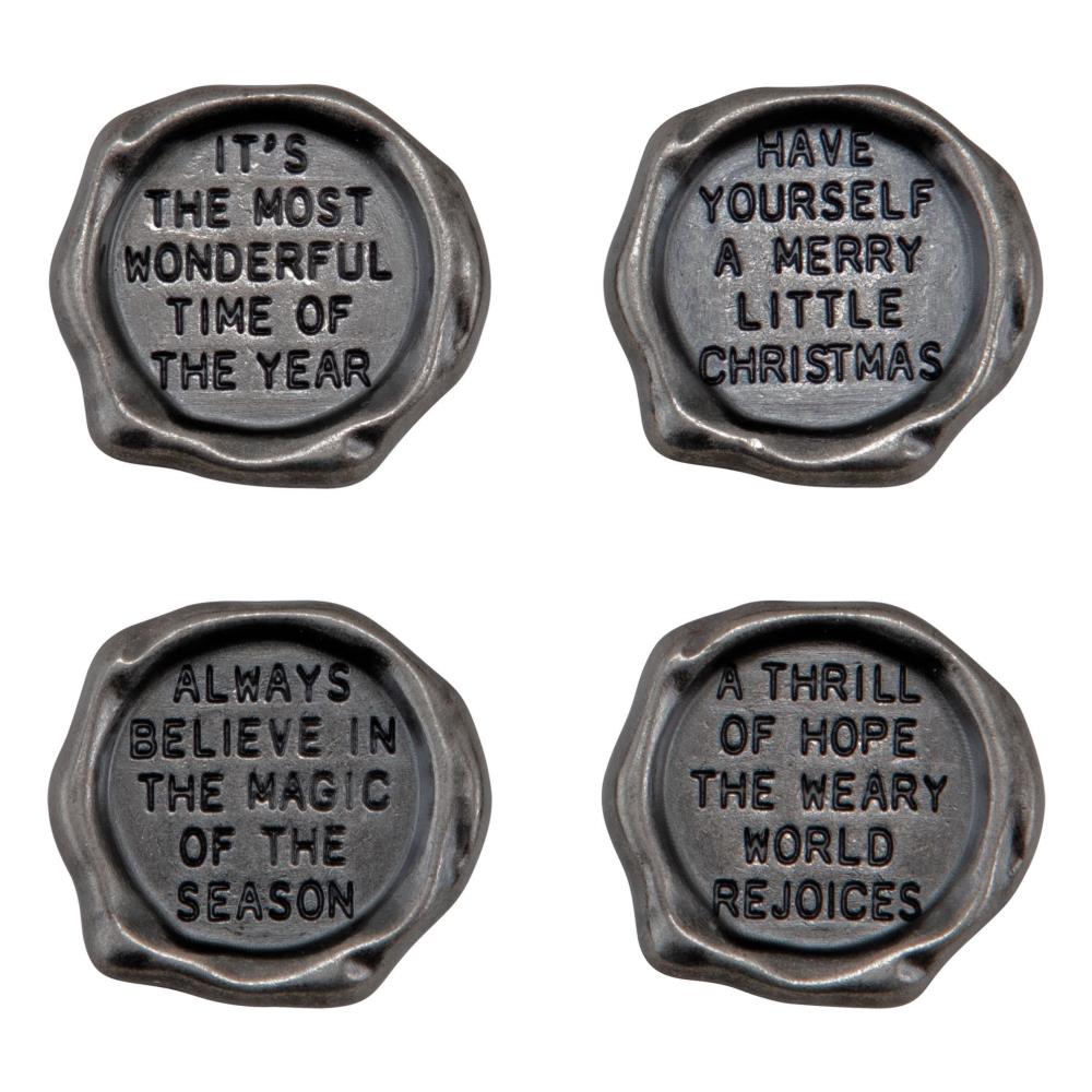 Metal Quote Seals/Christmas by Tim Holtz - NTS