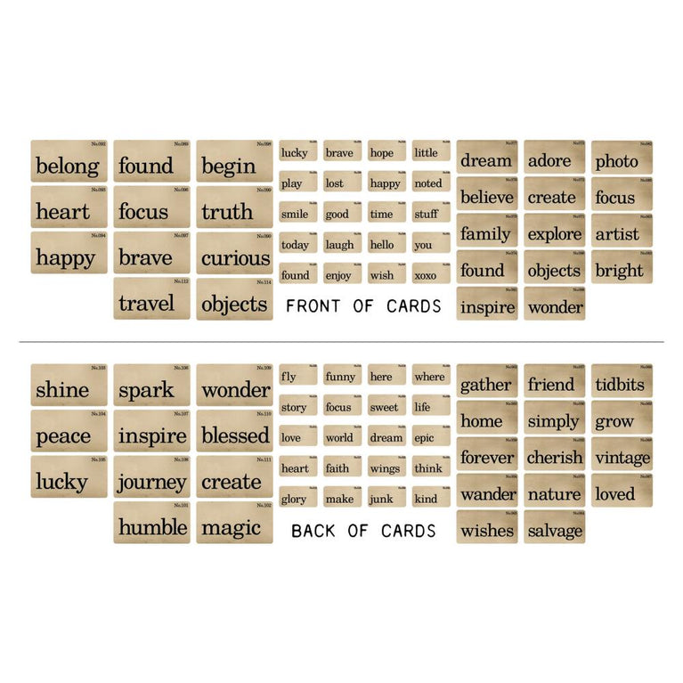Flash Cards by Tim Holtz - NTS