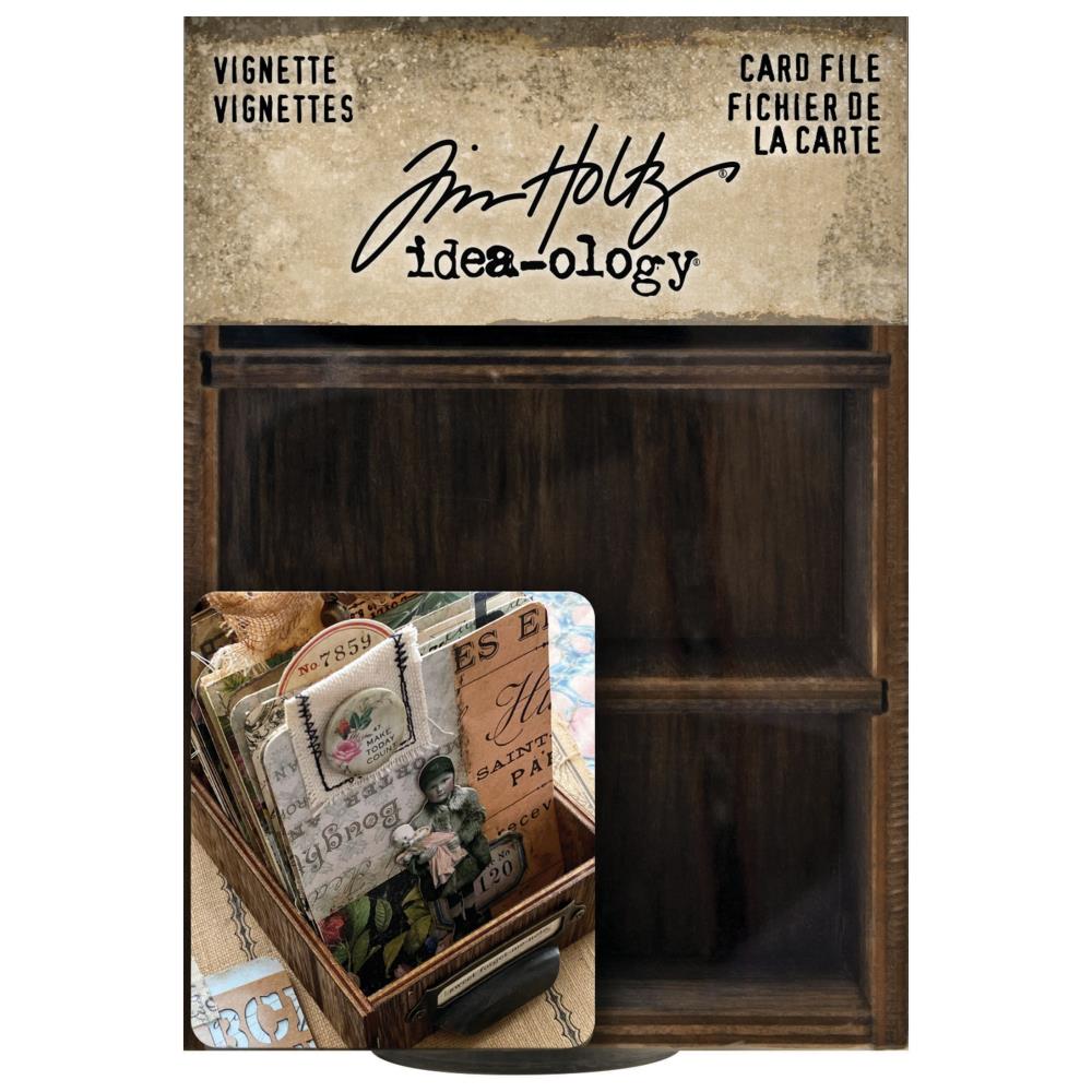 Wooden Vignette Card File by Tim Holtz - NTS