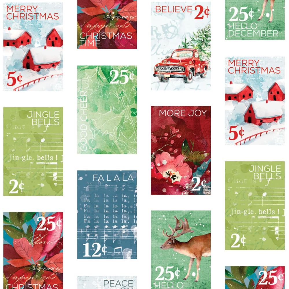 Holiday Wishes Postage Stamp Washi Tape Roll - NTS