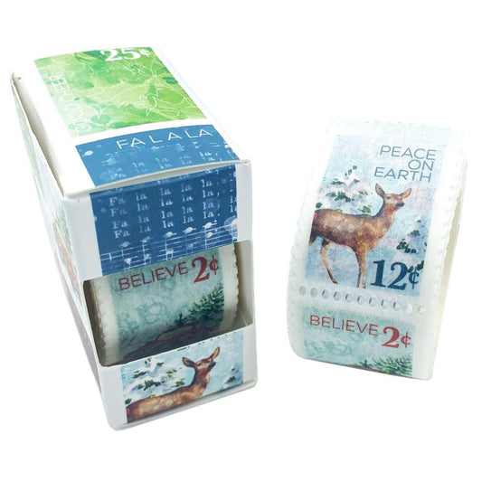 Holiday Wishes Postage Stamp Washi Tape Roll - NTS