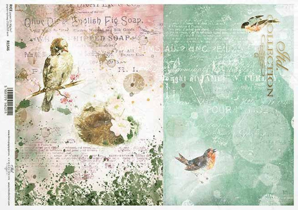 Ethereal Birds Rice Paper (R1546) - ITD Collection